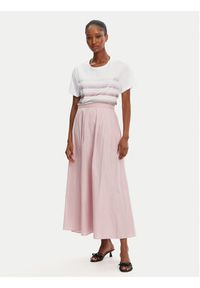 Marella T-Shirt Foglia 2515971042 Biały Regular Fit. Kolor: biały. Materiał: bawełna #3