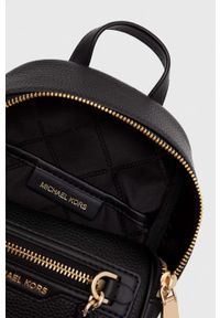 MICHAEL Michael Kors plecak skórzany damski kolor czarny mały gładki. Kolor: czarny. Materiał: skóra. Wzór: gładki #3