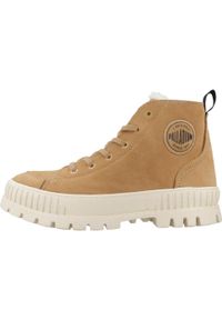 Palladium - PALLADIUM PALLASHOCK ZIP Brązowy. Zapięcie: sznurówki. Kolor: brązowy. Materiał: materiał. Szerokość cholewki: normalna. Styl: sportowy