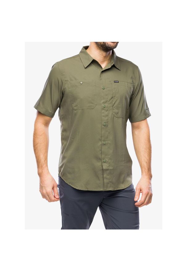 columbia - Koszula podróżnicza męska Columbia Silver Ridge Utility Lite Short Sleeve. Kolor: zielony