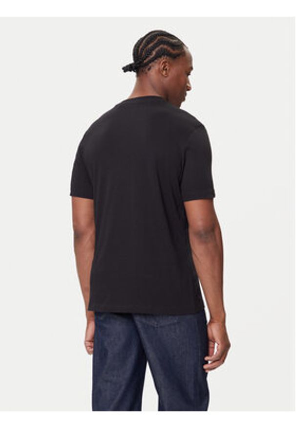 Hugo - HUGO T-Shirt Dulivio 50542737 Czarny Regular Fit. Kolor: czarny. Materiał: bawełna