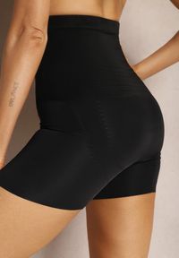 Renee - Czarne Modelujące Majtki Gorsetowe z Wysokim Stanem Emineria. Stan: podwyższony. Kolor: czarny. Materiał: jeans