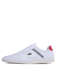 Sneakersy Lacoste Menerva Sport 0722 1 Cma 743CMA0032286 Wht/Red. Kolor: biały. Materiał: materiał. Styl: sportowy