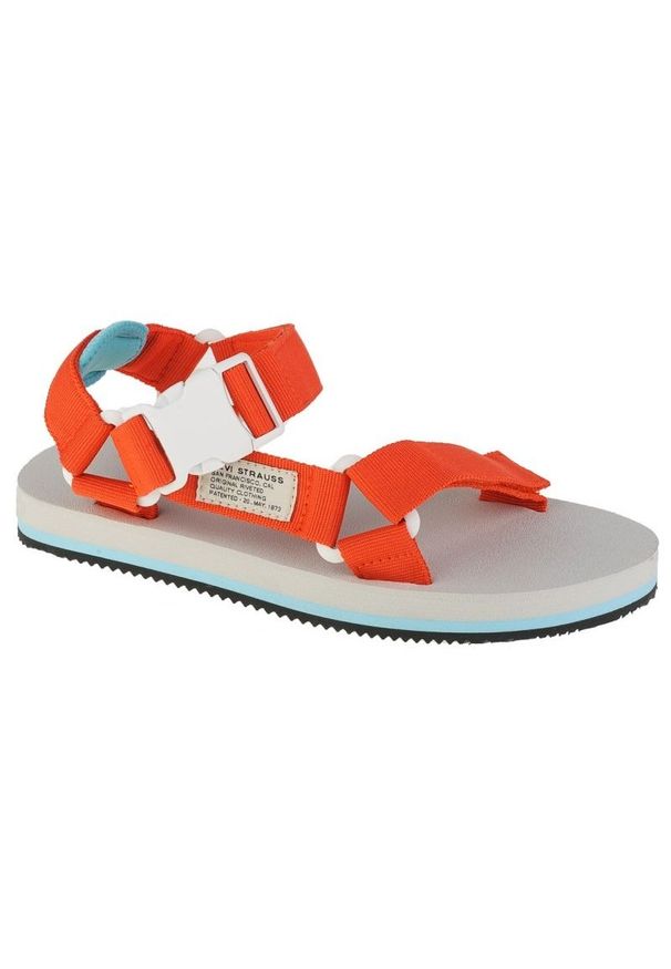 Levi's® - Levis Sandały Levi's Tahoe Refresh Sandal W 234206-989-78 pomarańczowe. Okazja: na co dzień. Kolor: pomarańczowy. Materiał: materiał. Styl: casual