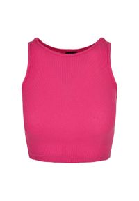 Urban Classics - Top W Prążki Dla Pań I Panów. Kolor: fioletowy. Wzór: prążki