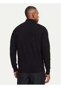 Karl Lagerfeld - KARL LAGERFELD Bluza 655014 561303 Czarny Regular Fit. Typ kołnierza: dekolt w karo. Kolor: czarny. Materiał: wiskoza #6