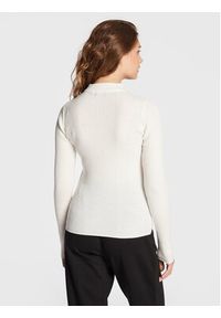 Brave Soul Sweter 248RIGBYJ Biały Slim Fit. Kolor: biały. Materiał: syntetyk