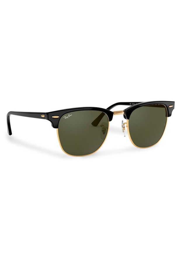 Ray-Ban Okulary przeciwsłoneczne Clubmaster 0RB3016 W0365 Czarny. Kolor: czarny