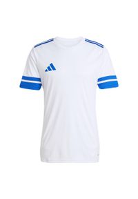 Adidas - Koszulka Squadra 25. Kolor: biały, wielokolorowy, niebieski. Materiał: materiał