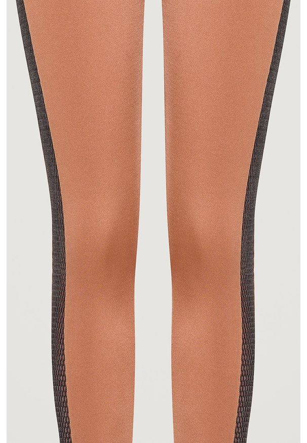 Wolford Legginsy damskie kolor beżowy gładkie. Stan: podwyższony. Kolor: beżowy. Materiał: dzianina. Wzór: gładki