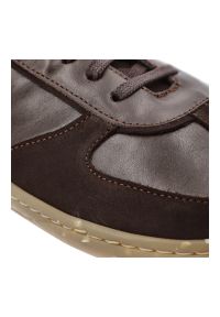 Brązowe Półbuty Wasak Skórzane Damskie Barefoot Wasak. Okazja: na spacer, na co dzień. Kolor: brązowy. Materiał: skóra. Styl: klasyczny, casual, elegancki #2