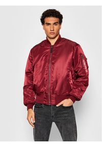 Alpha Industries Kurtka bomber Ma-1 100101 Bordowy Regular Fit. Kolor: czerwony. Materiał: syntetyk