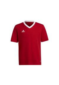 Adidas - Koszulka piłkarska dla dzieci adidas Entrada 22 Jersey. Kolor: czerwony. Materiał: jersey. Sport: piłka nożna #1