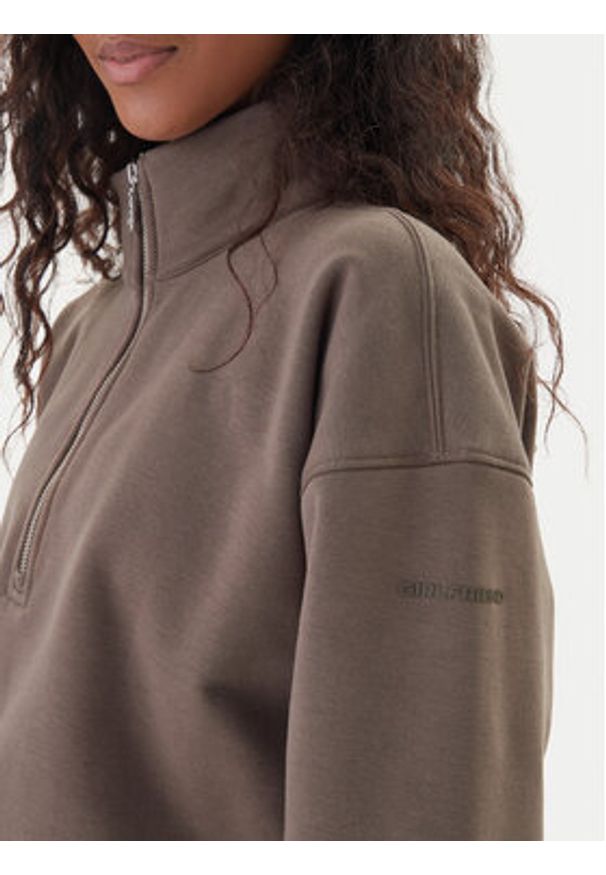 GIRLFRIEND COLLECTIVE - Girlfriend Collective Bluza Vega 2024 Beżowy Relaxed Fit. Kolor: beżowy. Materiał: syntetyk