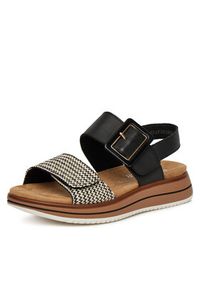 Remonte Sandały D1J53-02 Czarny. Kolor: czarny. Materiał: skóra #5
