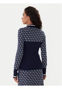 Guess Sweter W5BR24 Z3JD2 Granatowy Slim Fit. Kolor: niebieski. Materiał: syntetyk