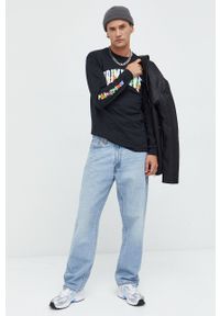 Primitive longsleeve bawełniany kolor czarny z nadrukiem. Kolor: czarny. Materiał: bawełna. Długość rękawa: długi rękaw. Wzór: nadruk #3