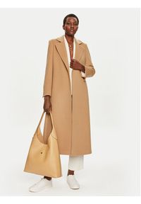 MAX&Co. Płaszcz wełniany Longrun 2428016034200 Beżowy Regular Fit. Kolor: beżowy. Materiał: wełna #4