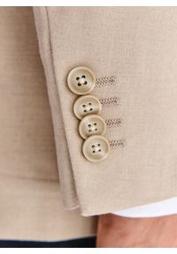 Pako Lorente - PAKO LORENTE – Beżowa marynarka męska. Kolor: szary, brązowy, beżowy. Materiał: wiskoza, poliester, elastan. Sezon: jesień #2