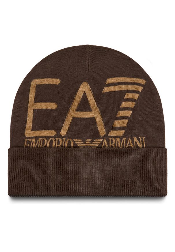 EA7 Emporio Armani Czapka 7X000006 AF11994 M6162 Brązowy. Kolor: brązowy. Materiał: akryl, materiał