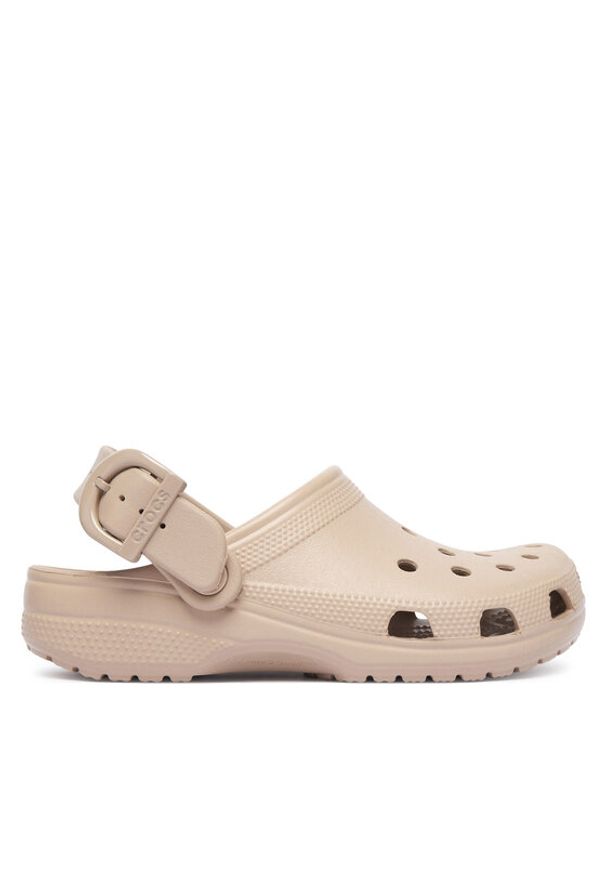 Crocs Klapki Classic Enamel Buckle Clog 213347 Beżowy. Kolor: beżowy