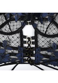 Intica - Komplet bielizny z ozdobnymi detalami na specjalne okazje Tzeni. Kolor: czarny. Materiał: materiał. Wzór: aplikacja #6