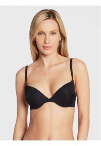 Wonderbra Biustonosz push-up WB009443 Czarny. Kolor: czarny. Materiał: syntetyk. Rodzaj stanika: push-up #1