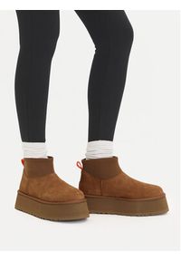 Ugg Śniegowce W Classic Mini Dipper 1168170 Brązowy. Kolor: brązowy. Materiał: skóra #7