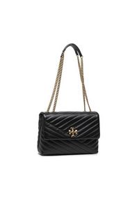 Tory Burch Torebka Kira Chevron Convertible Shoulder Bag 90446 Czarny. Kolor: czarny. Materiał: skórzane #5