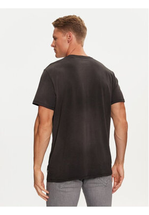 Guess T-Shirt M4BI04 K9RM1 Czarny Regular Fit. Kolor: czarny. Materiał: bawełna