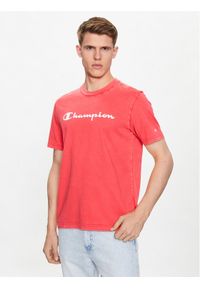 Champion T-Shirt 218604 Różowy Regular Fit. Kolor: różowy. Materiał: bawełna #1