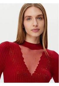 Guess Sweter W5RR15 Z2Y50 Czerwony Regular Fit. Kolor: czerwony. Materiał: syntetyk #4