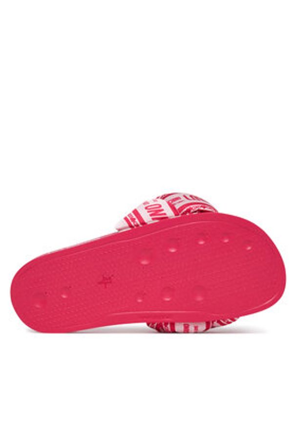 Love Moschino - LOVE MOSCHINO Klapki JA28312G0MIW360A Różowy. Kolor: różowy. Materiał: materiał