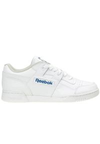 Buty do chodzenia męskie Reebok Workout Plus. Zapięcie: sznurówki. Kolor: biały. Materiał: skóra, syntetyk, tkanina, materiał. Szerokość cholewki: normalna. Model: Reebok Workout. Sport: turystyka piesza