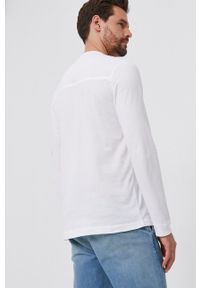Calvin Klein Jeans - Longsleeve. Okazja: na co dzień. Kolor: biały. Materiał: bawełna, dzianina. Długość rękawa: długi rękaw. Wzór: gładki. Styl: casual #3