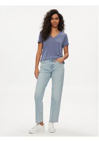 Lee T-Shirt 112350203 Niebieski Regular Fit. Kolor: niebieski. Materiał: len, lyocell #5