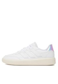 Adidas - adidas Sneakersy Courtblock IF6464 Biały. Kolor: biały. Materiał: skóra #2