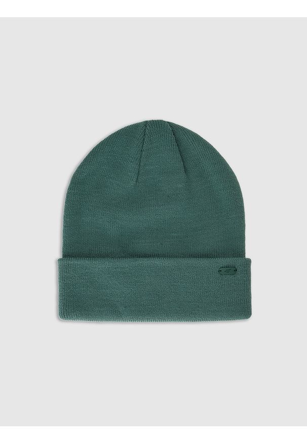 4f - 4F Czapka beanie uniseks - oliwkowa Uniwersalny. Kolor: oliwkowy, brązowy, wielokolorowy. Materiał: syntetyk, materiał. Sezon: zima. Styl: casual