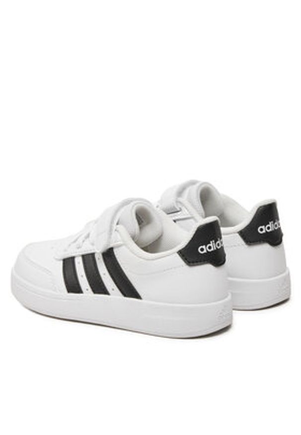 Adidas - adidas Sneakersy Breaknet 2.0 El C IE3792 Biały. Kolor: biały. Materiał: skóra