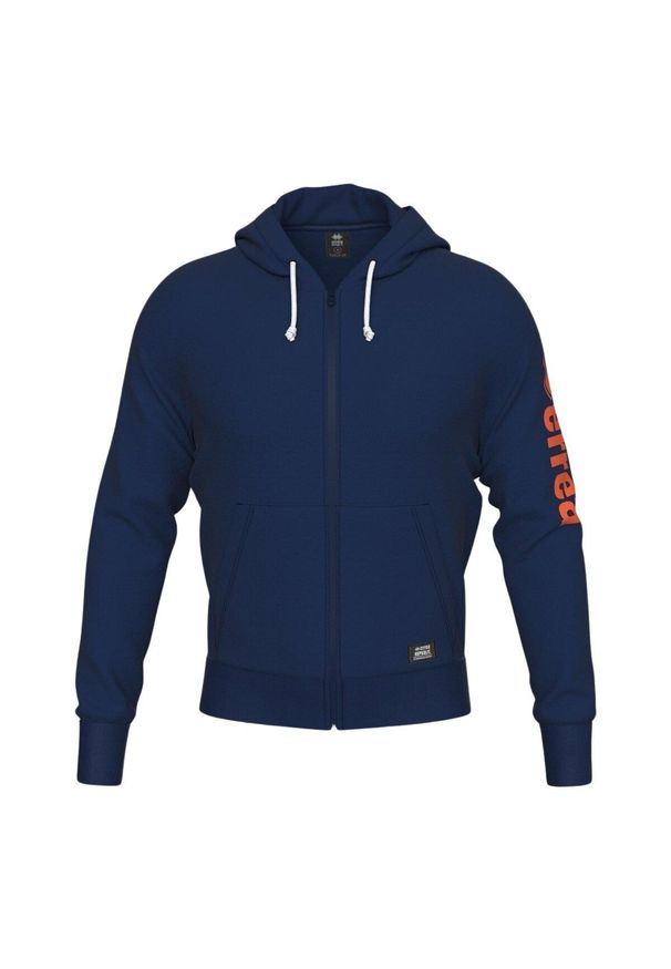 ERREA - Sweat dziecięca bluza z kapturem zapinana na zamek Errea Essential. Typ kołnierza: kaptur. Kolor: niebieski
