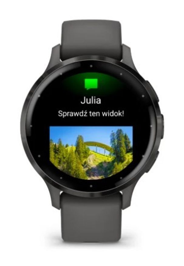 GARMIN - Garmin Venu 3s ciemnoszary. Kolor: szary. Styl: casual, sportowy