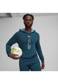 Puma - Bluza piłkarska z kapturem PUMA x NEYMAR JR Creativity PUMA. Typ kołnierza: kaptur. Kolor: niebieski