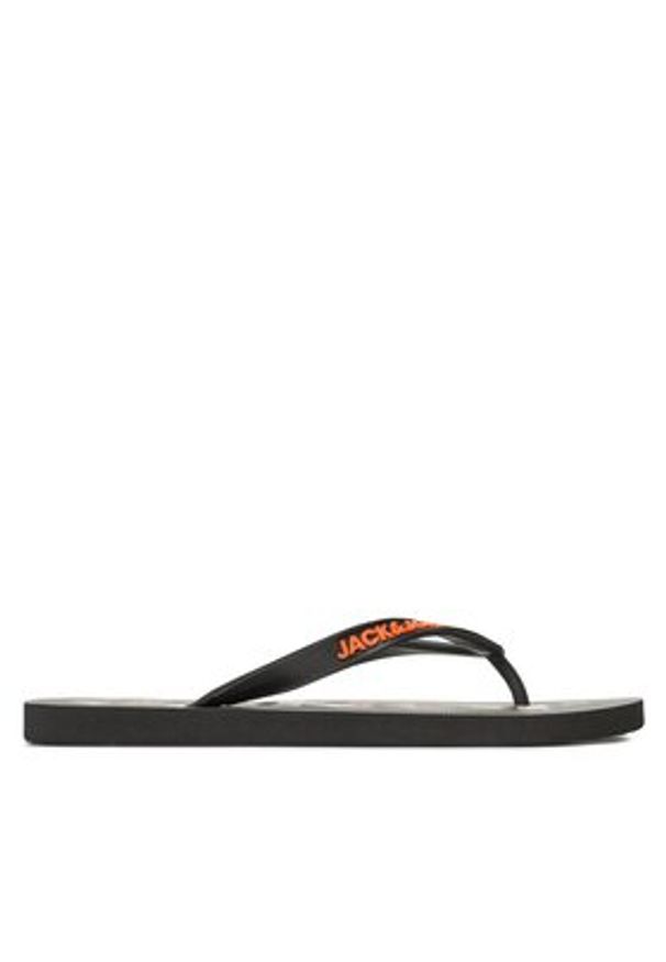 Jack & Jones Japonki 12230642 Czarny. Kolor: czarny. Materiał: guma