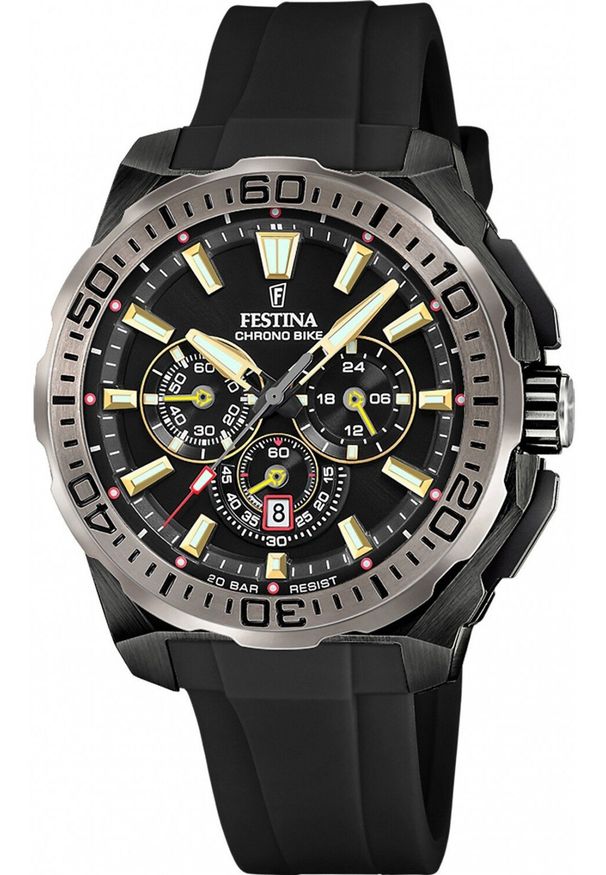 Zegarek męski Festina F20726-3 czarny. Kolor: czarny