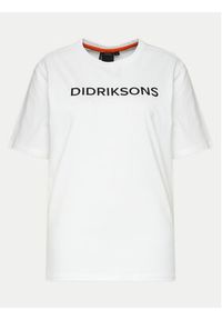Didriksons T-Shirt Harald 505551 Biały Regular Fit. Kolor: biały. Materiał: bawełna #6