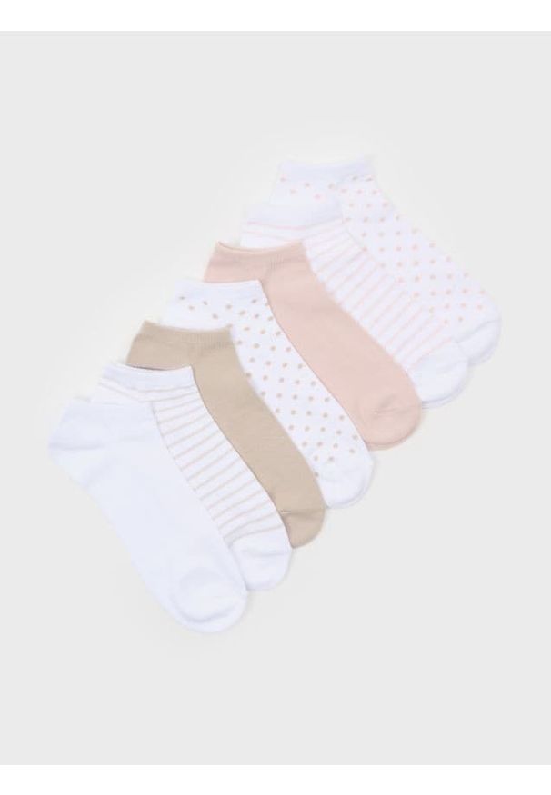 Sinsay - Skarpetki stopki 7 pack - wielobarwny