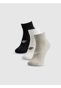 4f - 4F Skarpetki krótkie (3-pack) damskie - multikolor 35-38. Kolor: wielokolorowy. Materiał: dzianina, bawełna. Sport: fitness, turystyka piesza #1