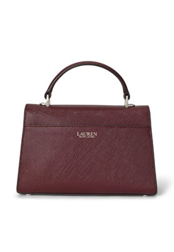 Lauren Ralph Lauren - LAUREN RALPH LAUREN Torebka 431966765010 Bordowy. Kolor: czerwony. Materiał: skórzane