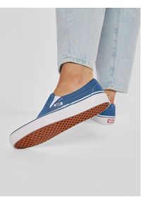 Vans Tenisówki Classic Slip-On VN-0ENVY Granatowy. Zapięcie: bez zapięcia. Kolor: niebieski. Materiał: materiał