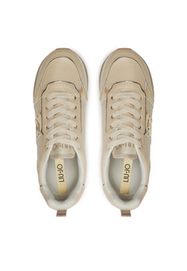 Liu Jo Sneakersy Maxi Wonder 71 BF4003 P0102 Beżowy. Kolor: beżowy. Materiał: skóra